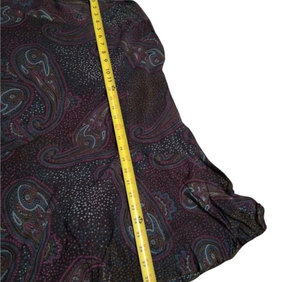 STYLE & CO. chiffon skirt paisley 10p - Picture 4 of 7